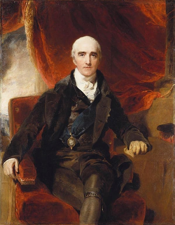 Portrait of Richard Colley Wellesley, Marquess Wellesley, in court dress with sash and star.